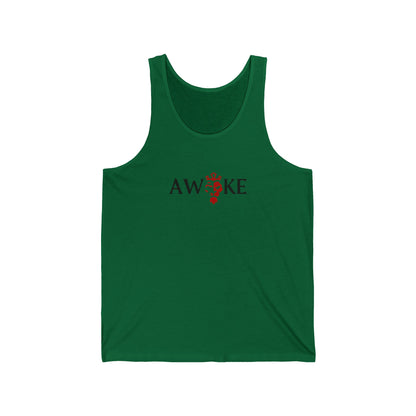 Awoke Unisex Jersey Tank - Casual Summer Style, Perfect for Festivals, Relaxed Wear, Gift for Dreamers, Motivational Apparel