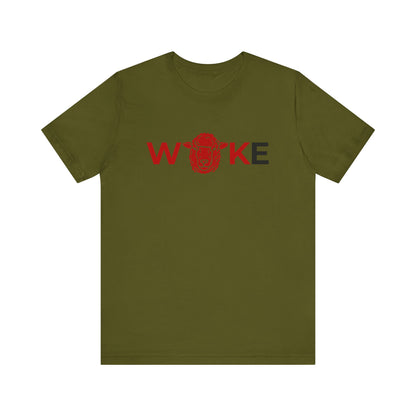Woke Lion Unisex Tee, Empowerment Shirt, Casual Wear, Gift for Activists, Statement Clothing, Trendy Graphic Tee