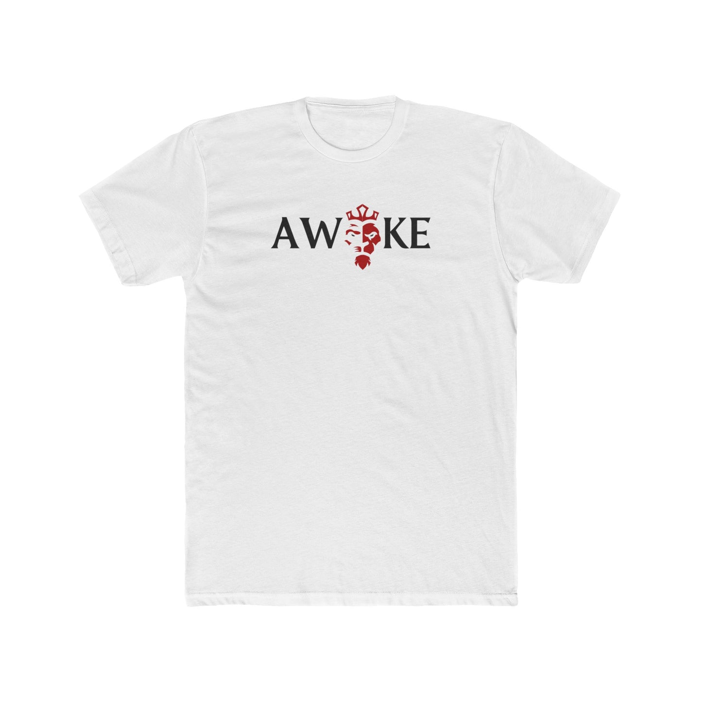Red King Crown AWAKE Unisex Cotton Crew Tee, Casual Shirt, Graphic Tee, Gift for Him/Her, Mens/Womens T-shirt, Everyday Wear