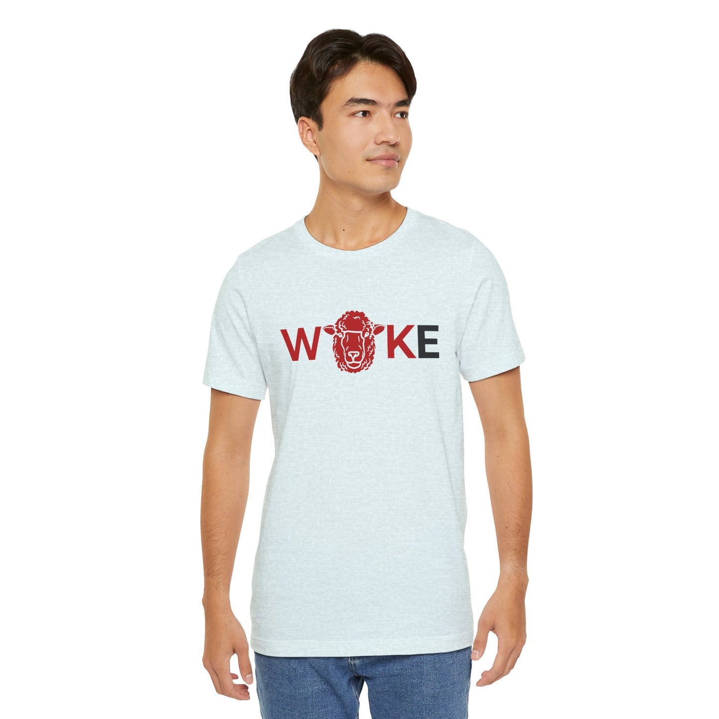 Woke Lion Unisex Tee, Empowerment Shirt, Casual Wear, Gift for Activists, Statement Clothing, Trendy Graphic Tee