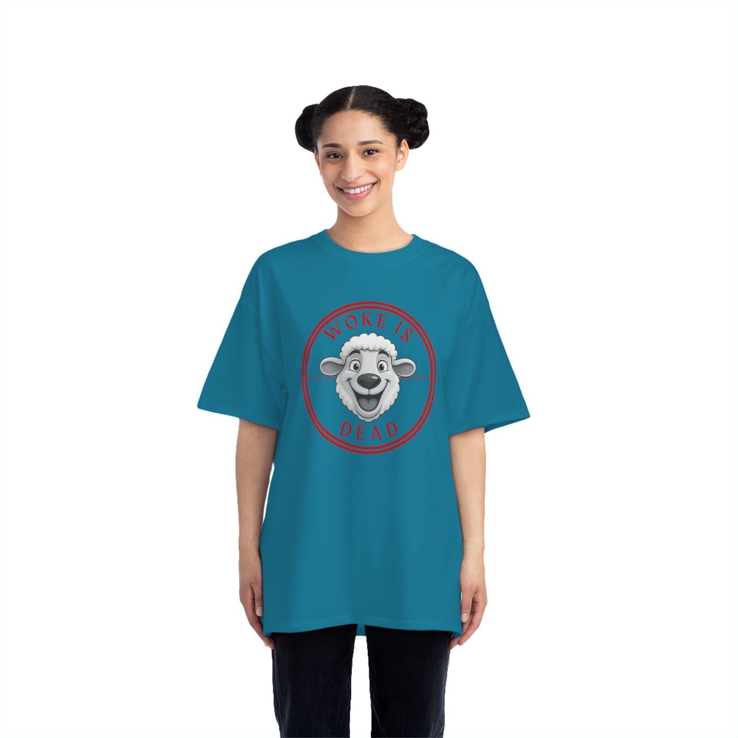 Woke Is Dead Short-Sleeve T-Shirt, Statement Tee, Casual Wear, Gift for Friends, Trendy Outfit, Humorous Shirt