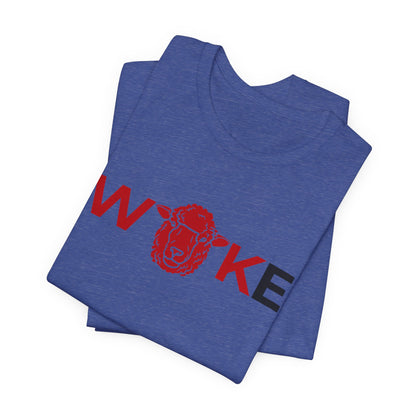 Woke Lion Unisex Tee, Empowerment Shirt, Casual Wear, Gift for Activists, Statement Clothing, Trendy Graphic Tee