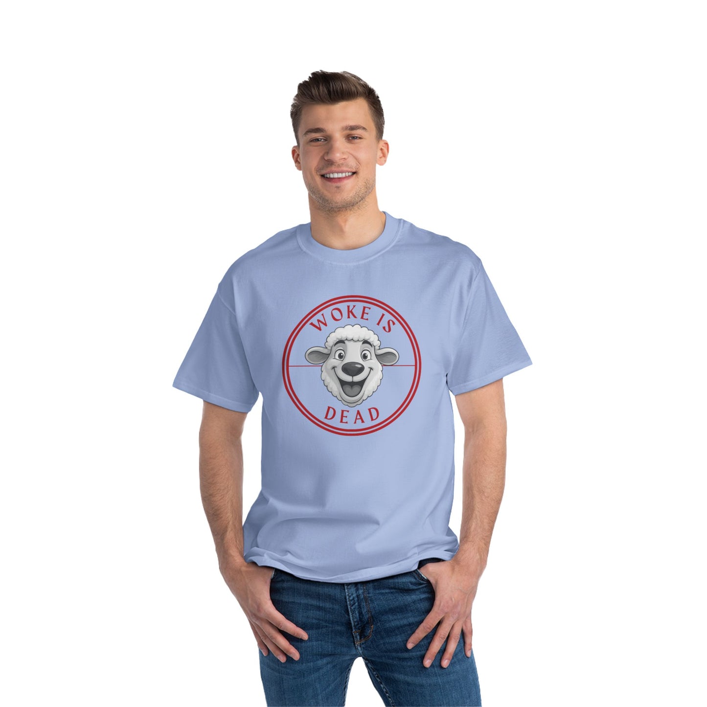 Woke Is Dead Short-Sleeve T-Shirt, Statement Tee, Casual Wear, Gift for Friends, Trendy Outfit, Humorous Shirt