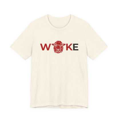 Woke Lion Unisex Tee, Empowerment Shirt, Casual Wear, Gift for Activists, Statement Clothing, Trendy Graphic Tee