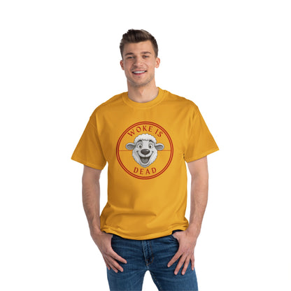 Woke Is Dead Short-Sleeve T-Shirt, Statement Tee, Casual Wear, Gift for Friends, Trendy Outfit, Humorous Shirt