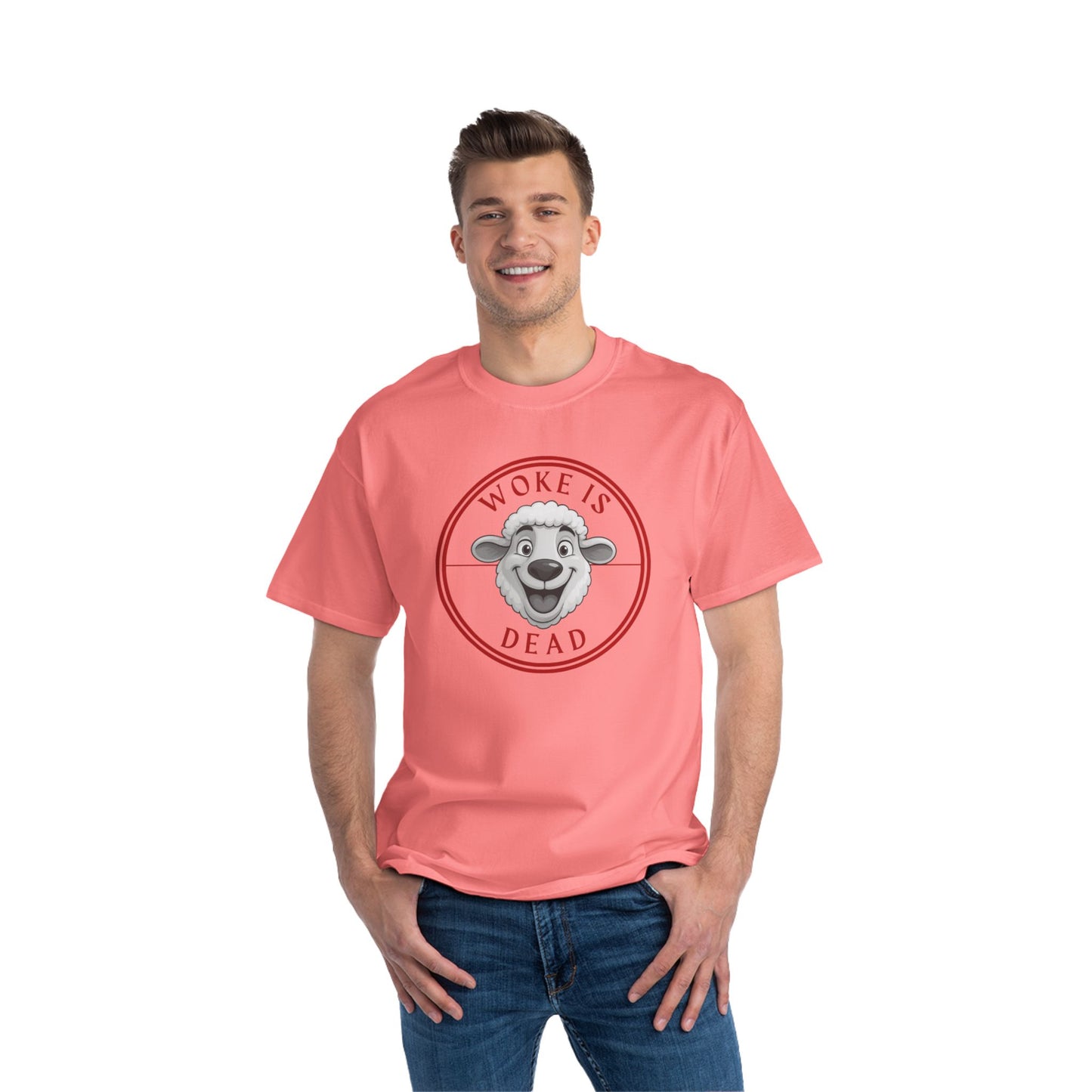 Woke Is Dead Short-Sleeve T-Shirt, Statement Tee, Casual Wear, Gift for Friends, Trendy Outfit, Humorous Shirt
