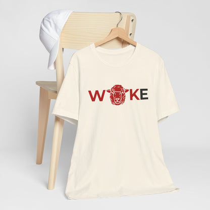 Woke Lion Unisex Tee, Empowerment Shirt, Casual Wear, Gift for Activists, Statement Clothing, Trendy Graphic Tee