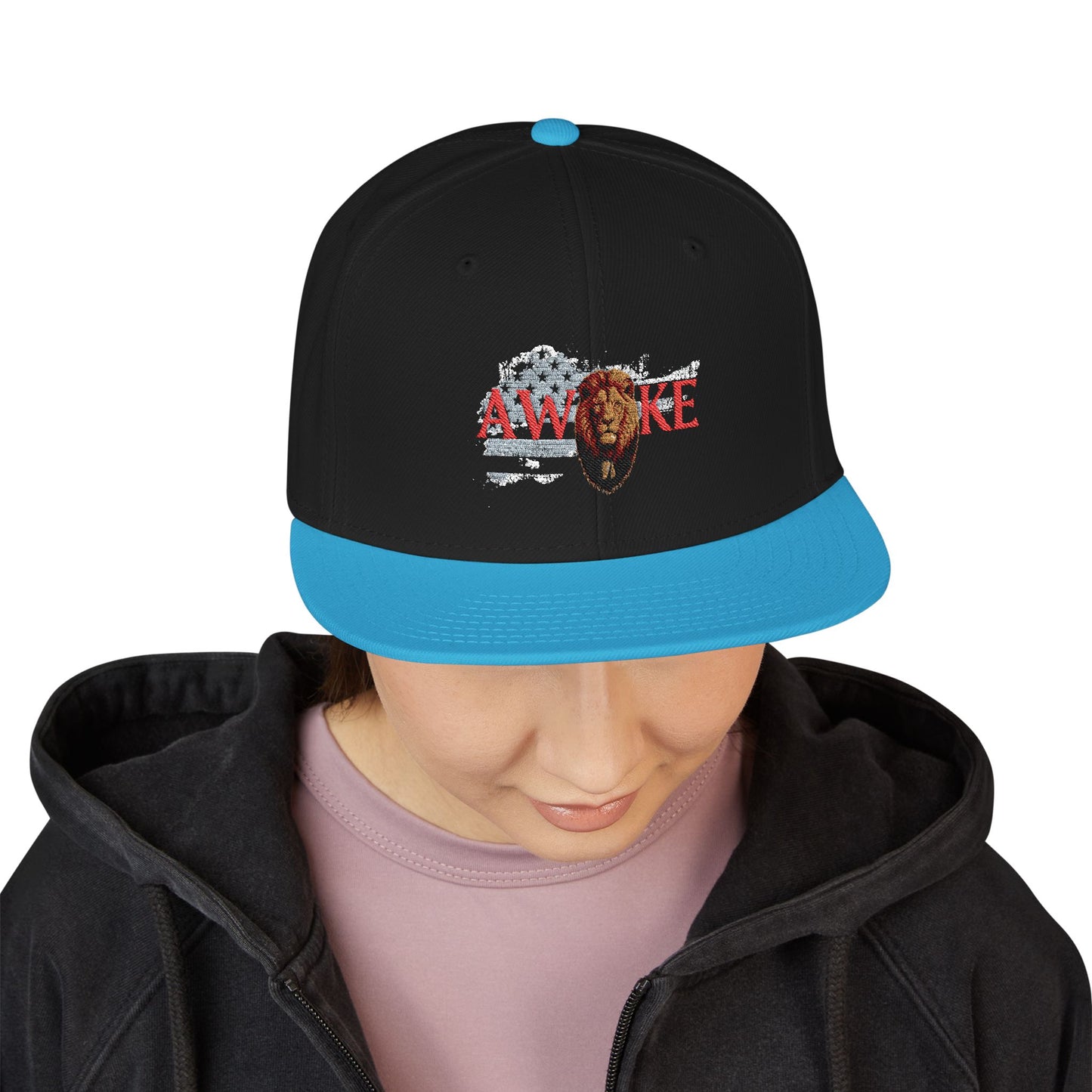 Stylish Snapback Cap with Embroidery, Trendy Hat for Everyday Wear, Perfect for Gift, Outdoor Activities, and Fashion Enthusiasts
