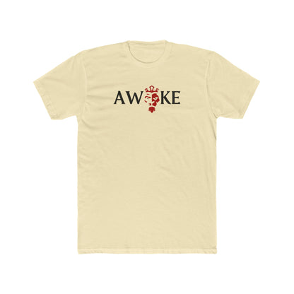 Red King Crown AWAKE Unisex Cotton Crew Tee, Casual Shirt, Graphic Tee, Gift for Him/Her, Mens/Womens T-shirt, Everyday Wear