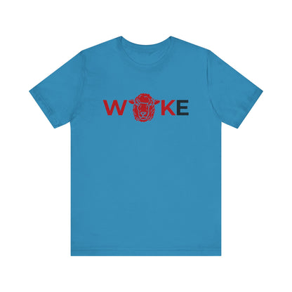 Woke Lion Unisex Tee, Empowerment Shirt, Casual Wear, Gift for Activists, Statement Clothing, Trendy Graphic Tee
