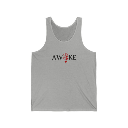 Awoke Unisex Jersey Tank - Casual Summer Style, Perfect for Festivals, Relaxed Wear, Gift for Dreamers, Motivational Apparel