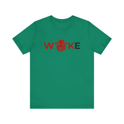 Woke Lion Unisex Tee, Empowerment Shirt, Casual Wear, Gift for Activists, Statement Clothing, Trendy Graphic Tee