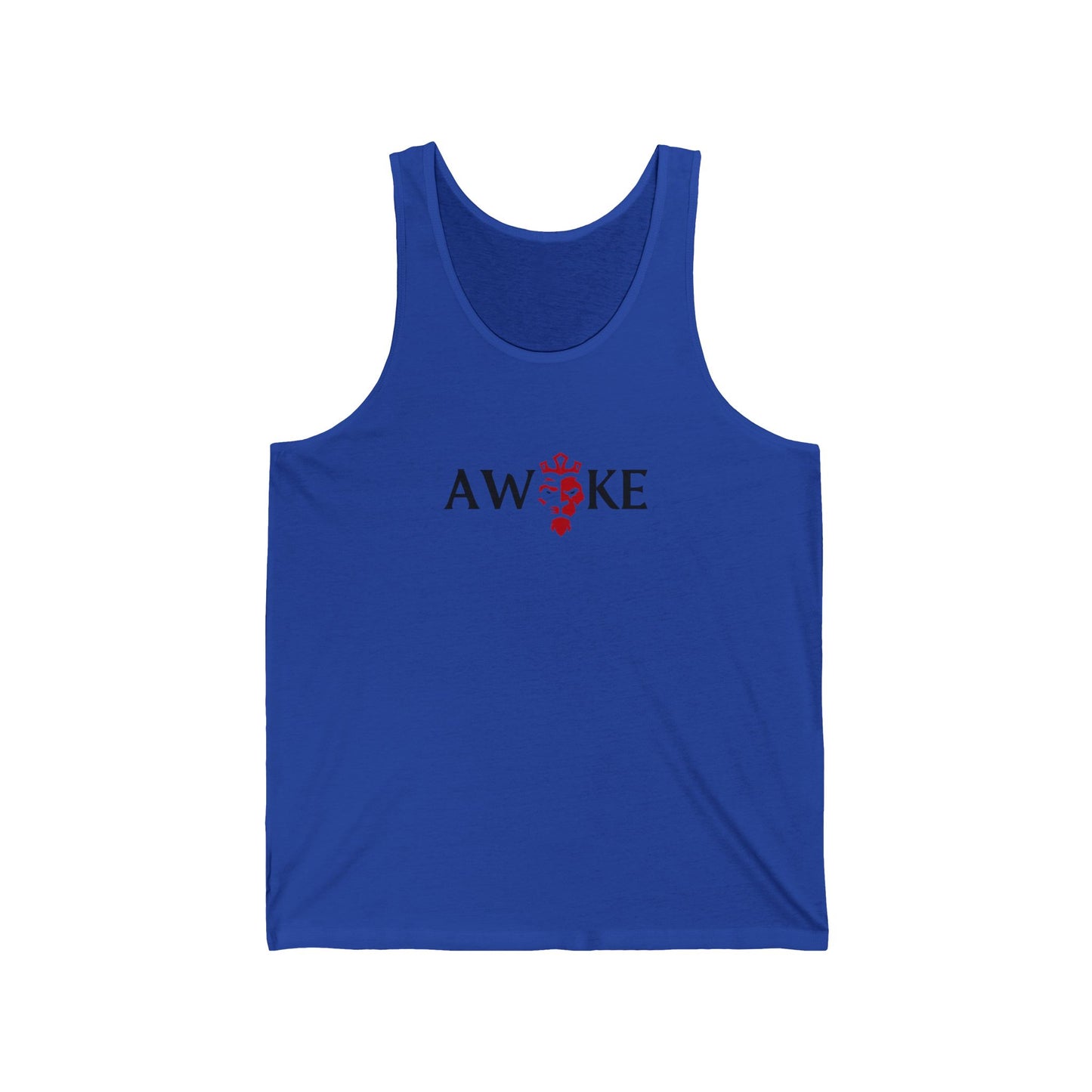 Awoke Unisex Jersey Tank - Casual Summer Style, Perfect for Festivals, Relaxed Wear, Gift for Dreamers, Motivational Apparel