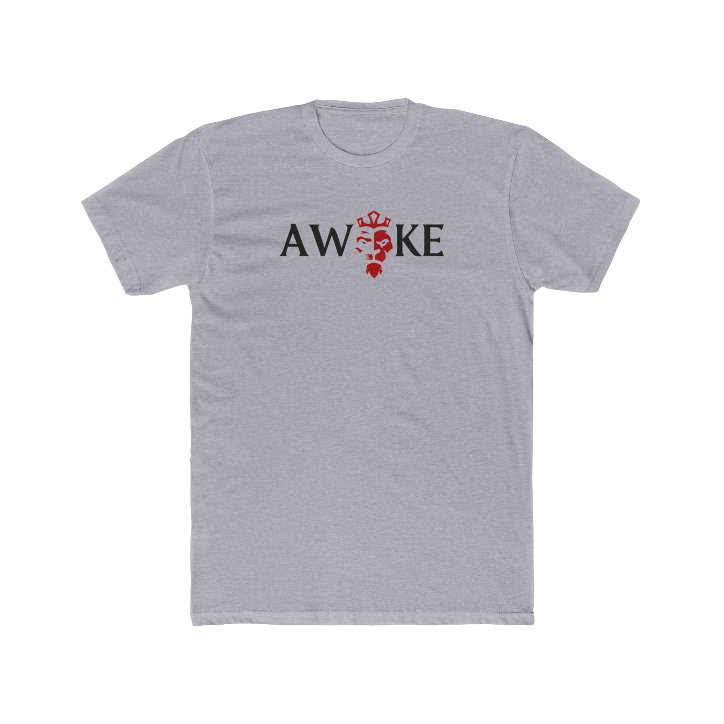 Red King Crown AWAKE Unisex Cotton Crew Tee, Casual Shirt, Graphic Tee, Gift for Him/Her, Mens/Womens T-shirt, Everyday Wear