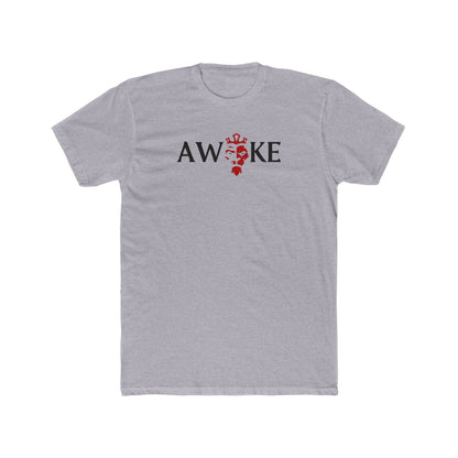 Red King Crown AWAKE Unisex Cotton Crew Tee, Casual Shirt, Graphic Tee, Gift for Him/Her, Mens/Womens T-shirt, Everyday Wear