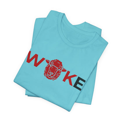 Woke Lion Unisex Tee, Empowerment Shirt, Casual Wear, Gift for Activists, Statement Clothing, Trendy Graphic Tee