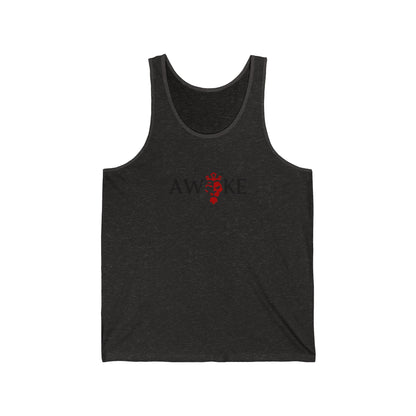 Awoke Unisex Jersey Tank - Casual Summer Style, Perfect for Festivals, Relaxed Wear, Gift for Dreamers, Motivational Apparel