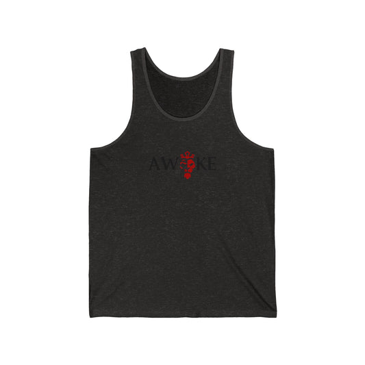 Awoke Unisex Jersey Tank - Casual Summer Style, Perfect for Festivals, Relaxed Wear, Gift for Dreamers, Motivational Apparel