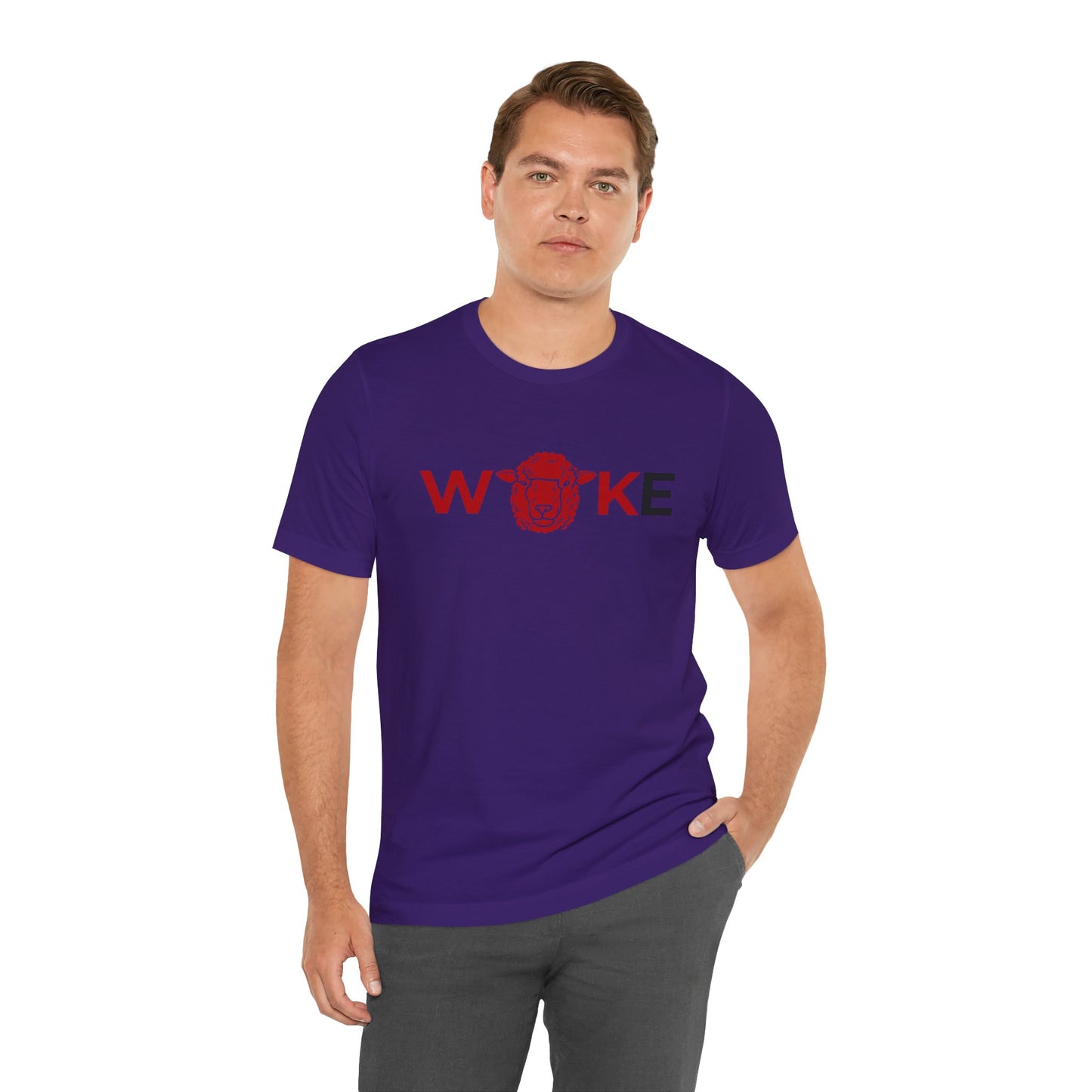 Woke Lion Unisex Tee, Empowerment Shirt, Casual Wear, Gift for Activists, Statement Clothing, Trendy Graphic Tee