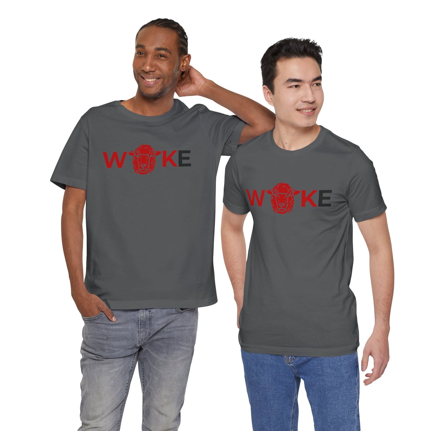 Woke Lion Unisex Tee, Empowerment Shirt, Casual Wear, Gift for Activists, Statement Clothing, Trendy Graphic Tee