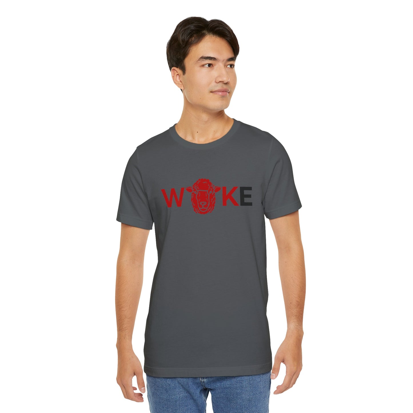 Woke Lion Unisex Tee, Empowerment Shirt, Casual Wear, Gift for Activists, Statement Clothing, Trendy Graphic Tee