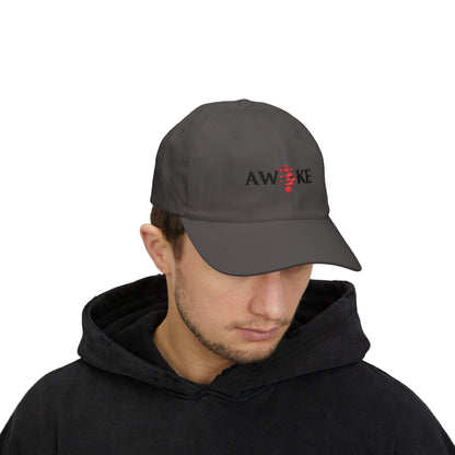 AWOKE Classic Dad Cap - White Hat for Casual Style, Father's Day Gift, Summer Accessory, Trendy Fashion Cap, Unisex Headwear