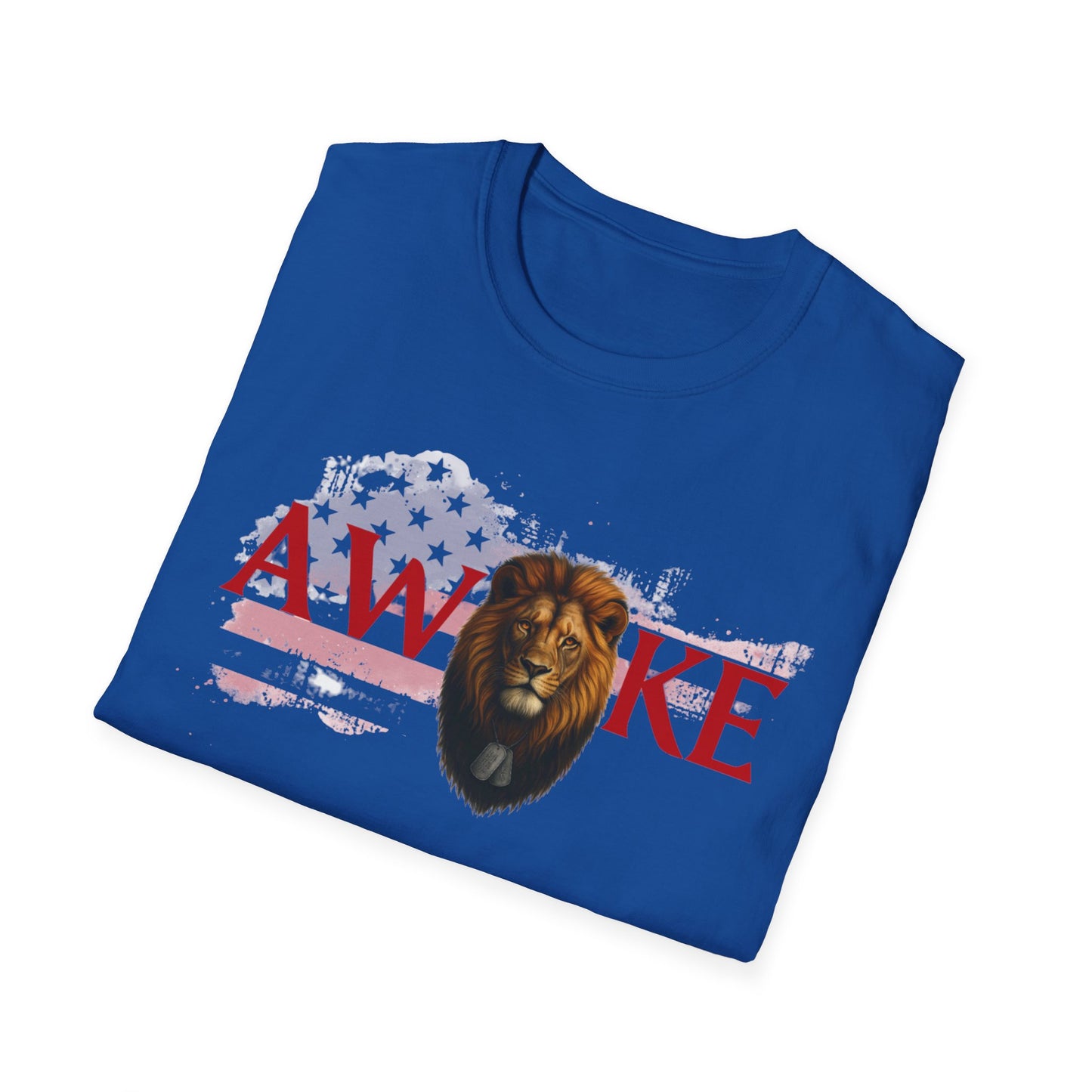 Awake Lion Graphic Unisex T-Shirt, Inspirational Apparel, Casual Wear, Gift for Him/Her, Freedom Tee