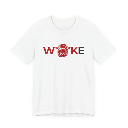 Woke Lion Unisex Tee, Empowerment Shirt, Casual Wear, Gift for Activists, Statement Clothing, Trendy Graphic Tee
