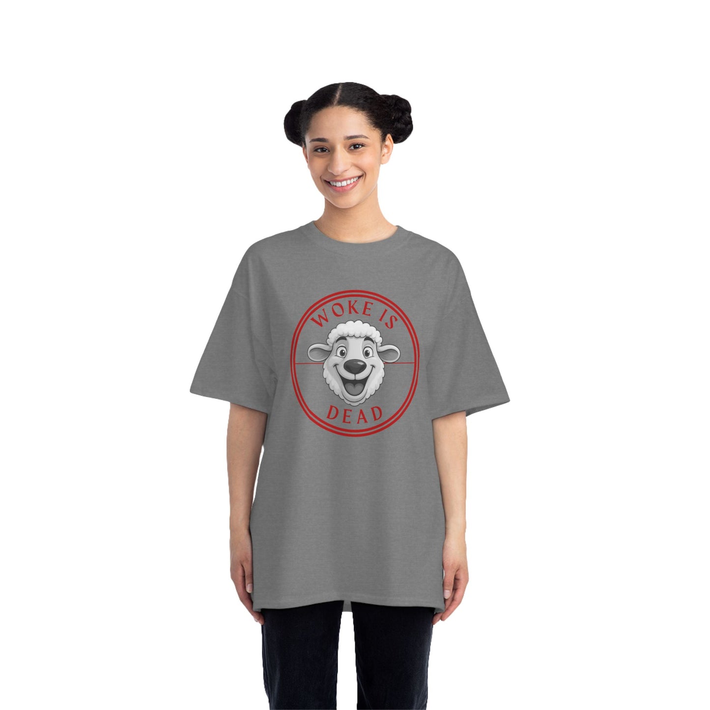 Woke Is Dead Short-Sleeve T-Shirt, Statement Tee, Casual Wear, Gift for Friends, Trendy Outfit, Humorous Shirt