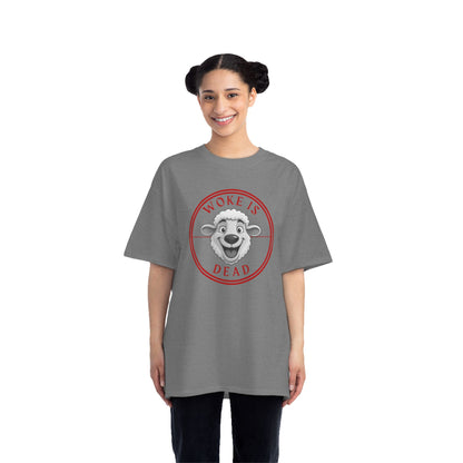 Woke Is Dead Short-Sleeve T-Shirt, Statement Tee, Casual Wear, Gift for Friends, Trendy Outfit, Humorous Shirt