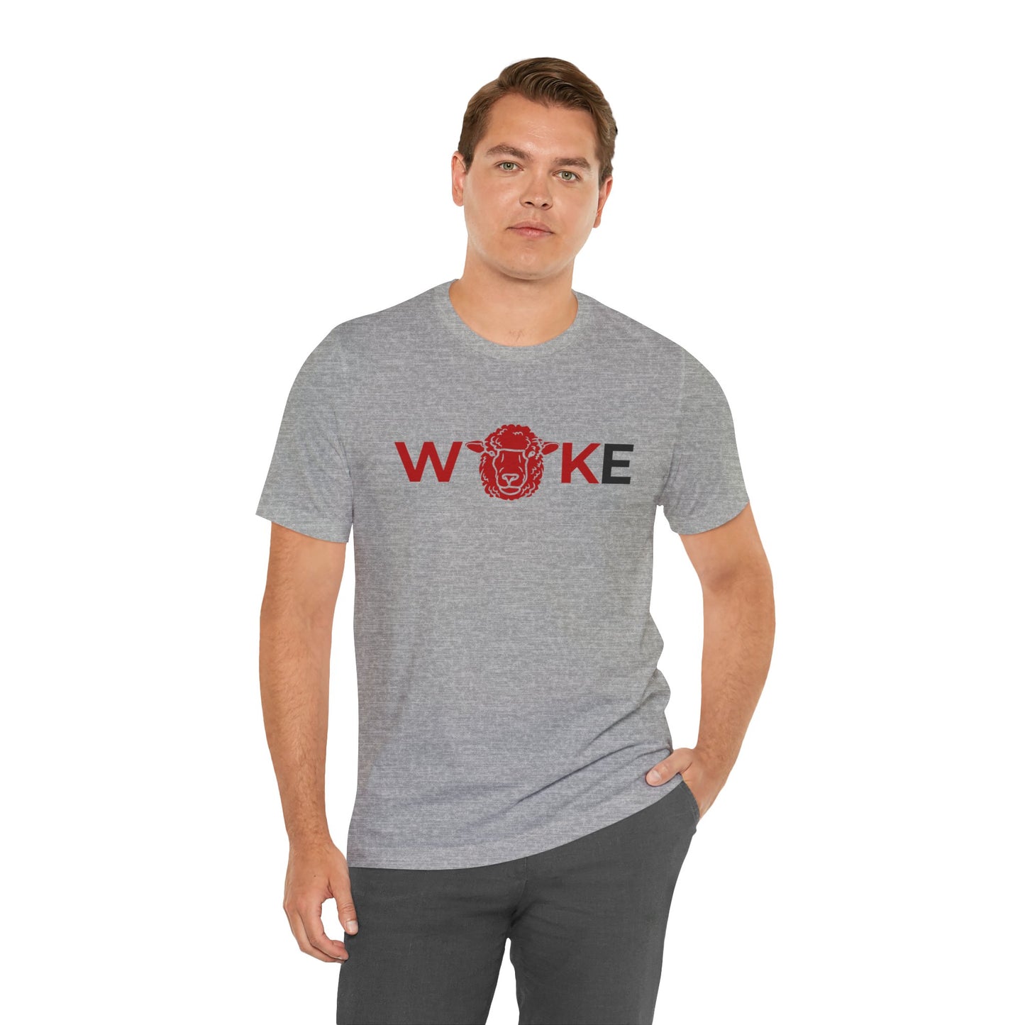 Woke Lion Unisex Tee, Empowerment Shirt, Casual Wear, Gift for Activists, Statement Clothing, Trendy Graphic Tee