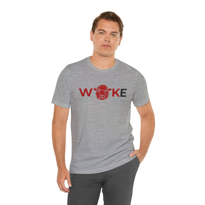 Woke Lion Unisex Tee, Empowerment Shirt, Casual Wear, Gift for Activists, Statement Clothing, Trendy Graphic Tee