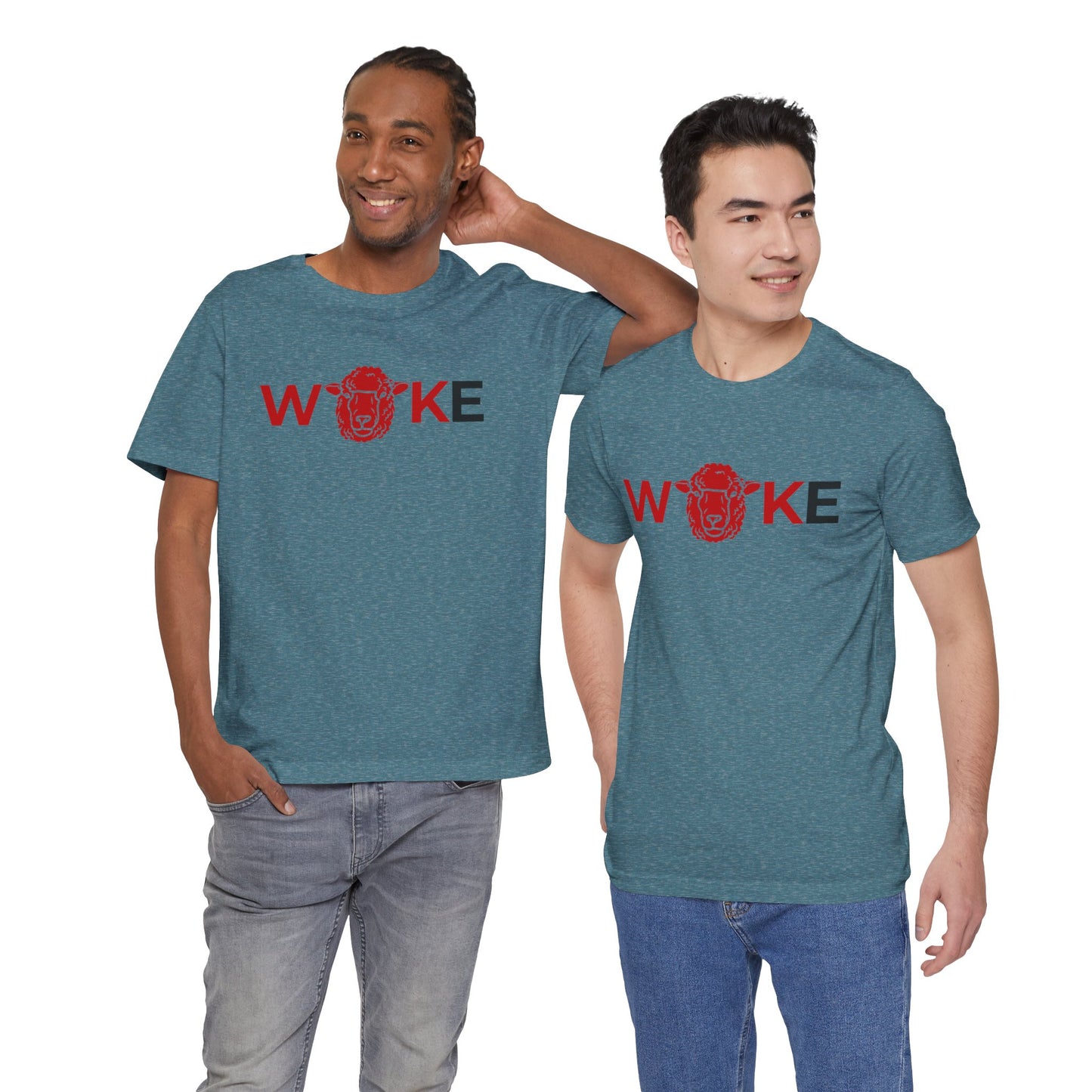 Woke Lion Unisex Tee, Empowerment Shirt, Casual Wear, Gift for Activists, Statement Clothing, Trendy Graphic Tee