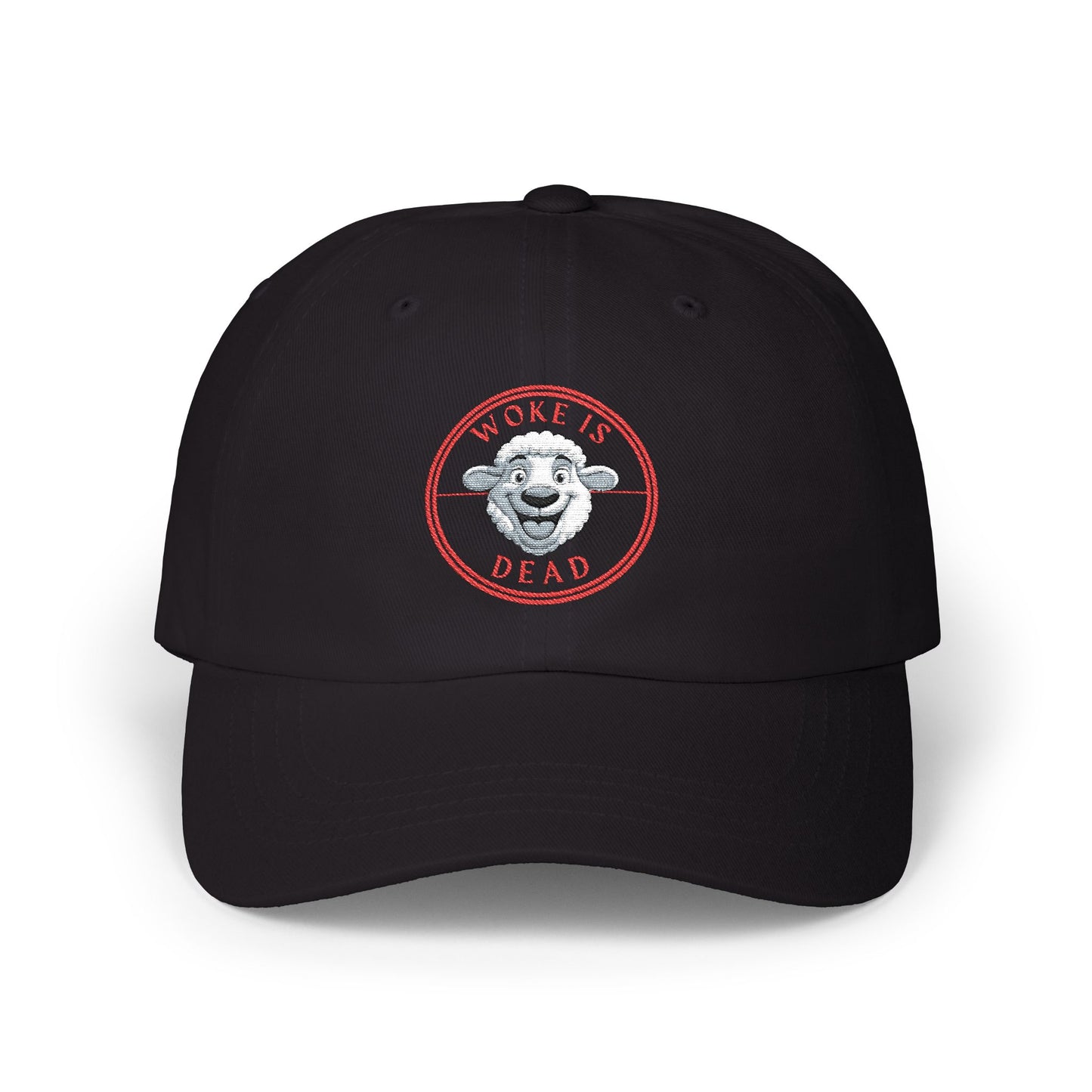 Stylish WOKE IS DEAD Dad Cap, Trendy White Dad Hat, Casual Fashion Accessory, Gift for Fathers Day, Summer Outing Hat