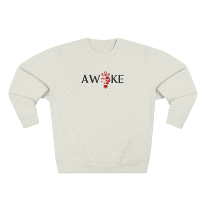 Awake Unisex Crewneck Sweatshirt - Cozy Gift, Casual Wear, Fall Style, Motivational Gift, Relaxed Fit