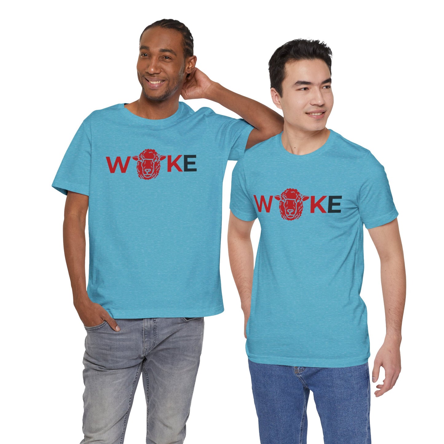 Woke Lion Unisex Tee, Empowerment Shirt, Casual Wear, Gift for Activists, Statement Clothing, Trendy Graphic Tee