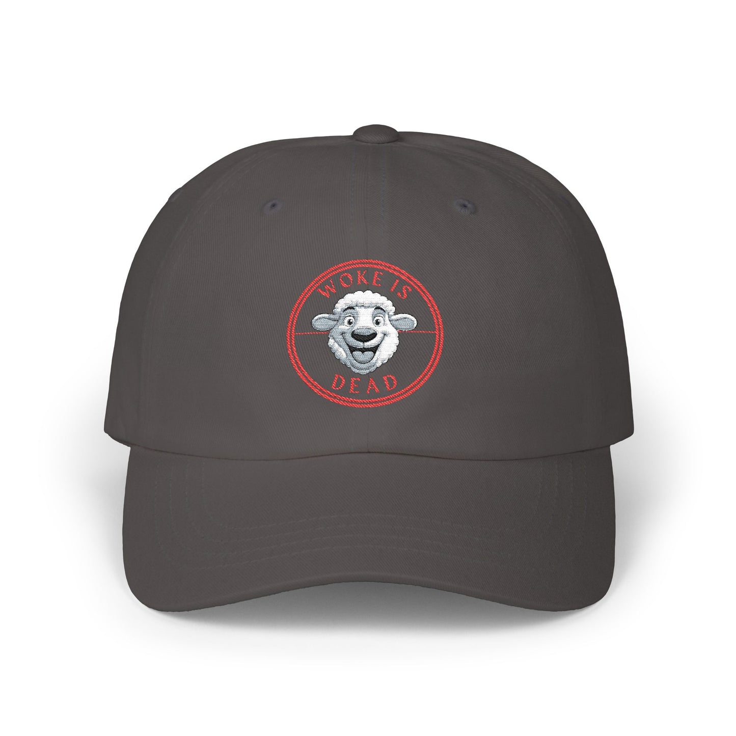 Stylish WOKE IS DEAD Dad Cap, Trendy White Dad Hat, Casual Fashion Accessory, Gift for Fathers Day, Summer Outing Hat