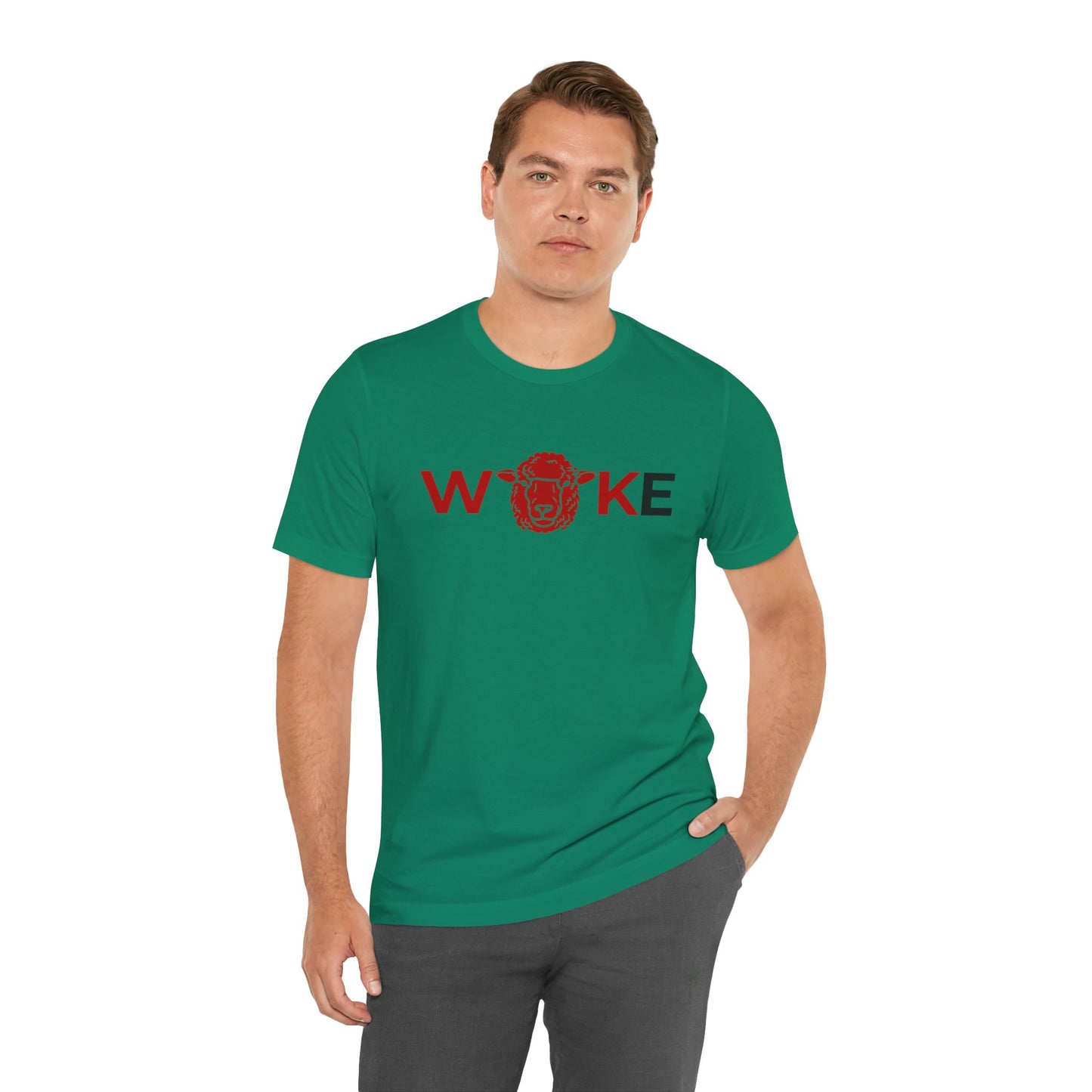 Woke Lion Unisex Tee, Empowerment Shirt, Casual Wear, Gift for Activists, Statement Clothing, Trendy Graphic Tee