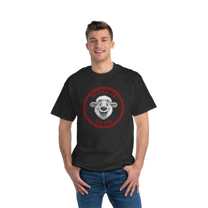 Woke Is Dead Short-Sleeve T-Shirt, Statement Tee, Casual Wear, Gift for Friends, Trendy Outfit, Humorous Shirt