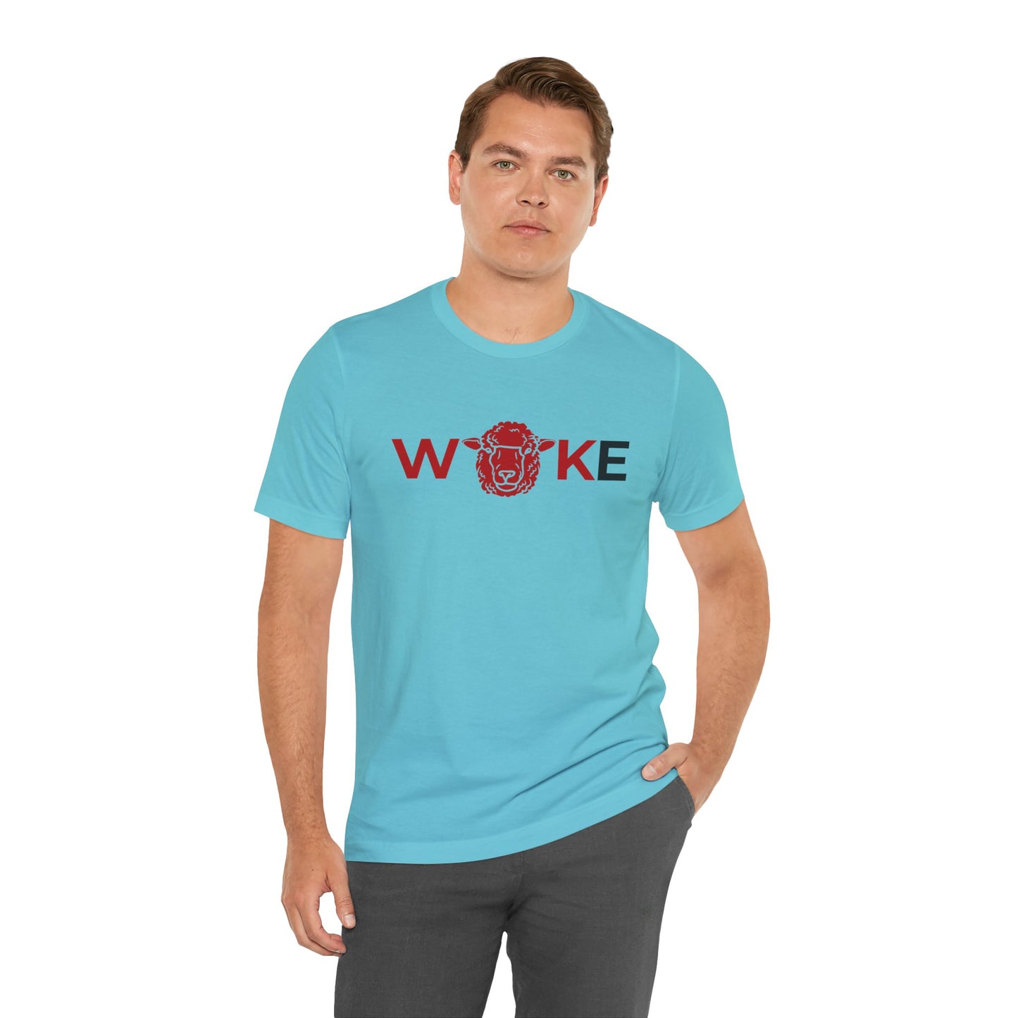Woke Lion Unisex Tee, Empowerment Shirt, Casual Wear, Gift for Activists, Statement Clothing, Trendy Graphic Tee