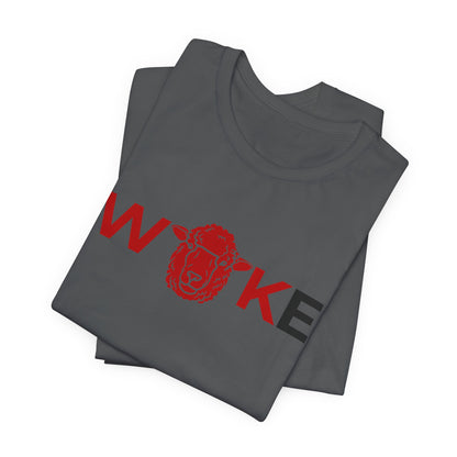 Woke Lion Unisex Tee, Empowerment Shirt, Casual Wear, Gift for Activists, Statement Clothing, Trendy Graphic Tee