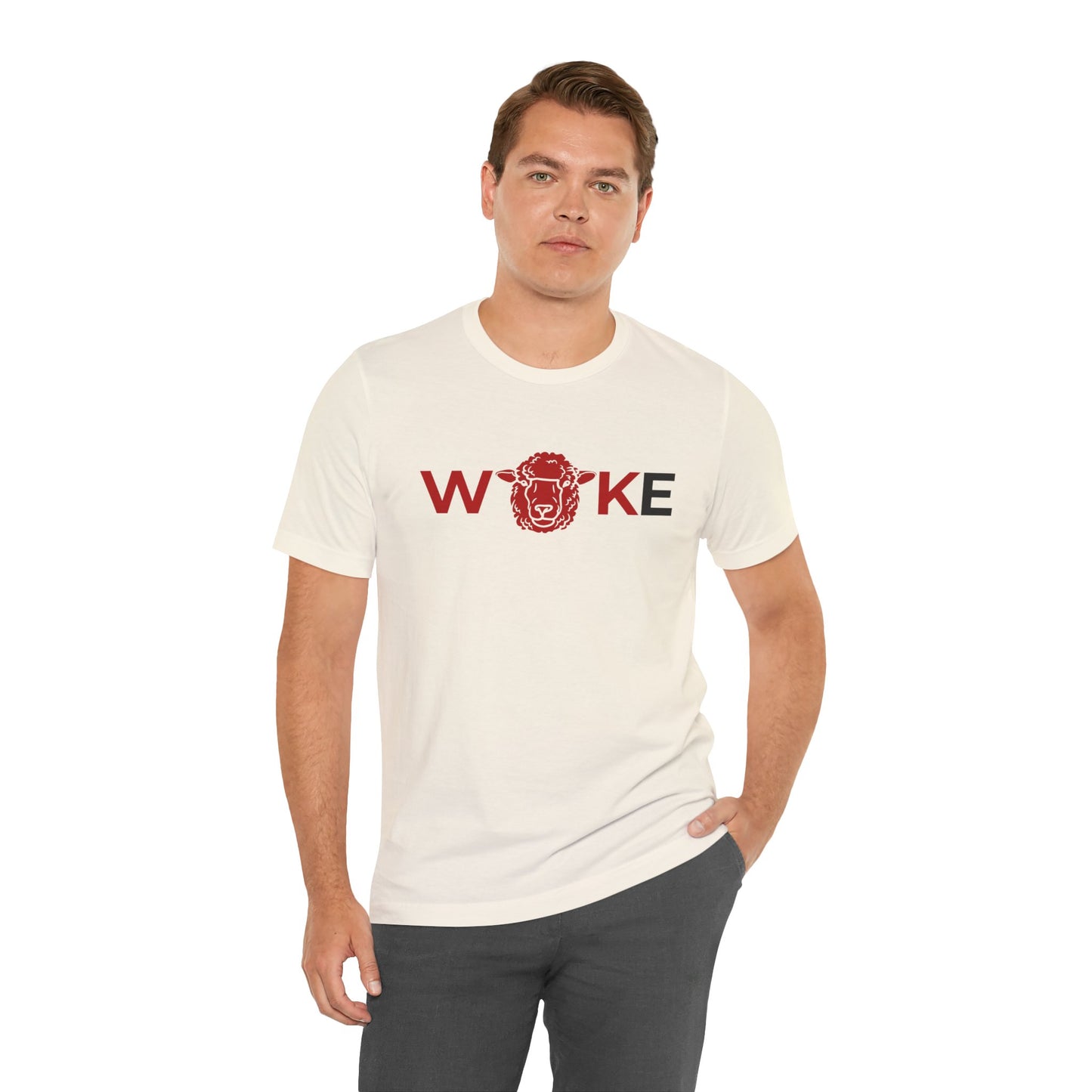 Woke Lion Unisex Tee, Empowerment Shirt, Casual Wear, Gift for Activists, Statement Clothing, Trendy Graphic Tee