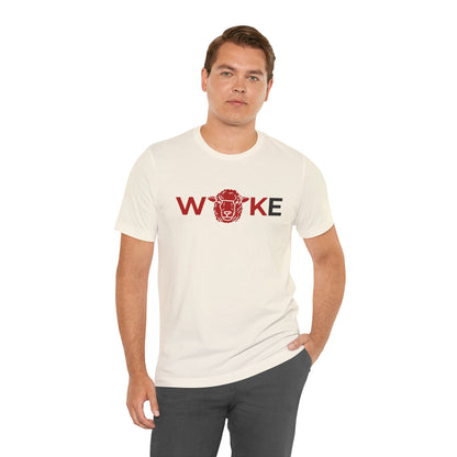 Woke Lion Unisex Tee, Empowerment Shirt, Casual Wear, Gift for Activists, Statement Clothing, Trendy Graphic Tee