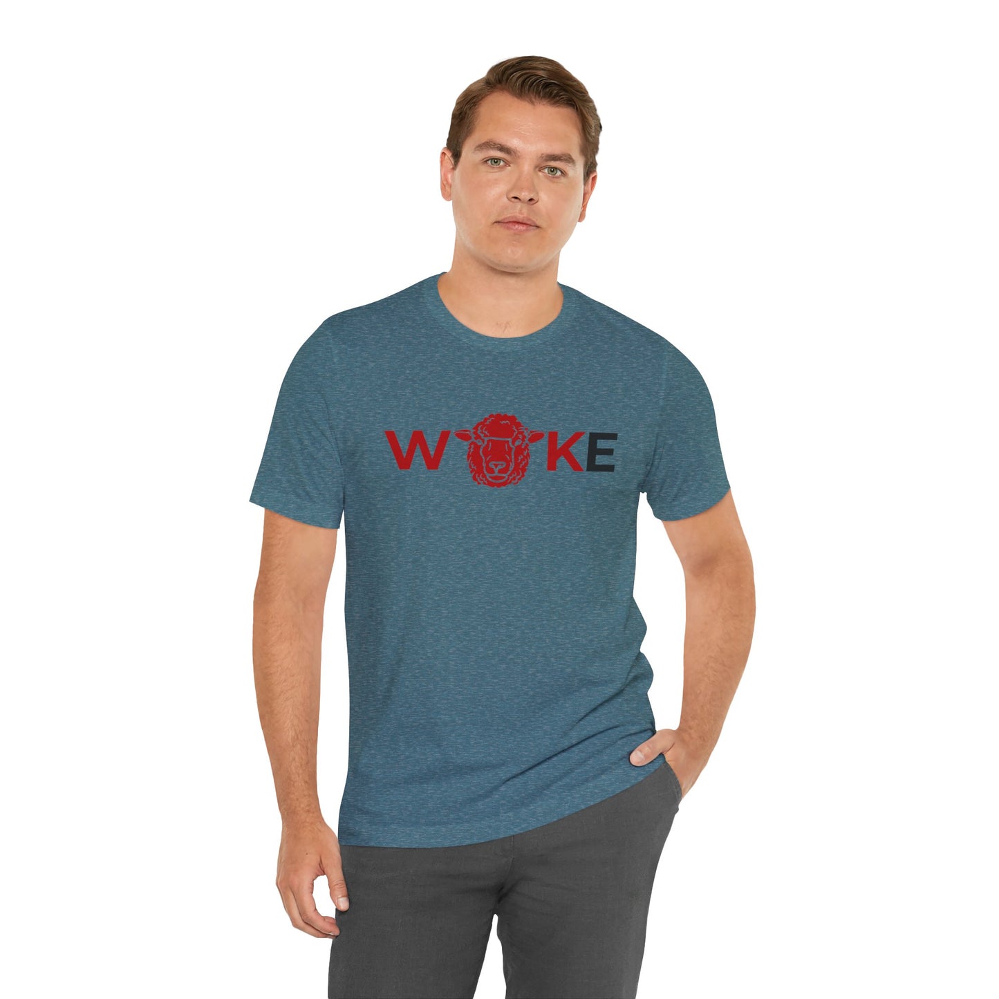 Woke Lion Unisex Tee, Empowerment Shirt, Casual Wear, Gift for Activists, Statement Clothing, Trendy Graphic Tee