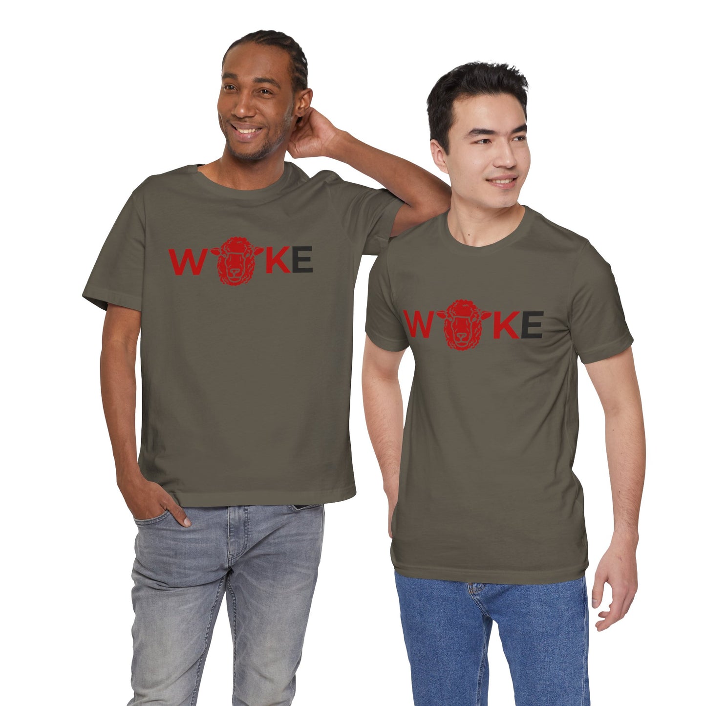 Woke Lion Unisex Tee, Empowerment Shirt, Casual Wear, Gift for Activists, Statement Clothing, Trendy Graphic Tee
