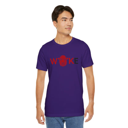 Woke Lion Unisex Tee, Empowerment Shirt, Casual Wear, Gift for Activists, Statement Clothing, Trendy Graphic Tee
