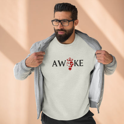 Awake Unisex Crewneck Sweatshirt - Cozy Gift, Casual Wear, Fall Style, Motivational Gift, Relaxed Fit