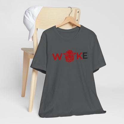 Woke Lion Unisex Tee, Empowerment Shirt, Casual Wear, Gift for Activists, Statement Clothing, Trendy Graphic Tee