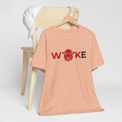 Woke Lion Unisex Tee, Empowerment Shirt, Casual Wear, Gift for Activists, Statement Clothing, Trendy Graphic Tee