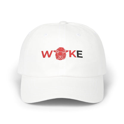 WOKE Classic Dad Cap, Trendy White Baseball Hat, Casual Everyday Wear, Gift for Dads, Fashionable Accessories for Men, Summer Essential
